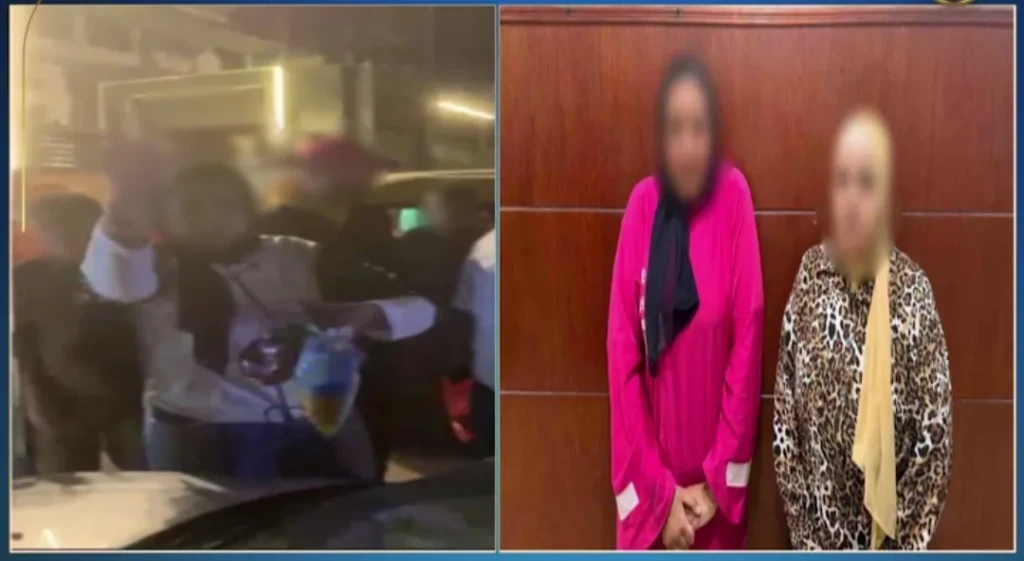 القبض على سيدتين لقيامهما بالتعدى بالسب على أخرى وتكسير زجاج سيارتها بالقاهرة