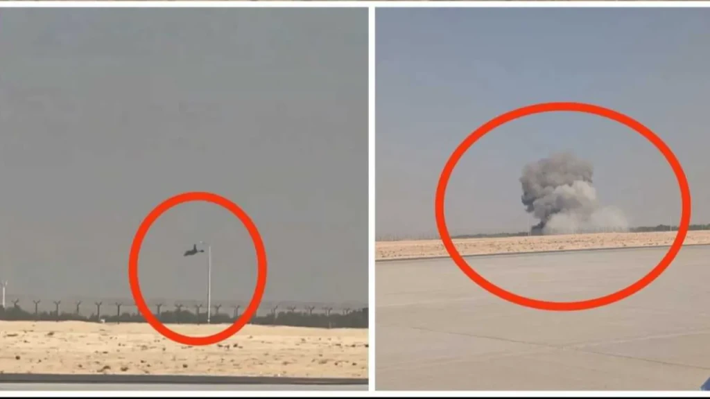 تحطّم طائرة هندية أثناء تنفيذها عرضًا جويًا فوق مطار آل مكتوم الدولي