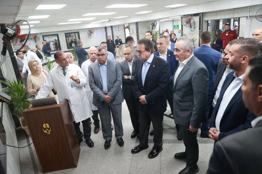 وزير الصحة يفتتح تطوير أقسام الطوارئ والعيادات الخارجية بمستشفى المطرية ومعهد الكلى