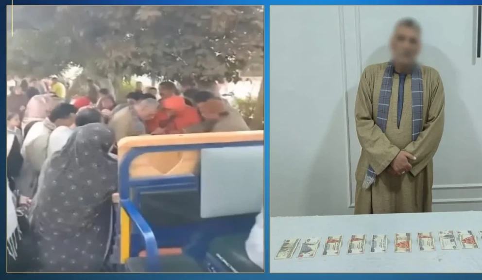 الأجهزة الأمنية تضبط شخص لقيامه بتوزيع مبالغ مالية على المواطنين لدفعهم للإدلاء بأصواتهم لصالح أحد المرشحين بدائرة مركز منوف بالمنوفية.