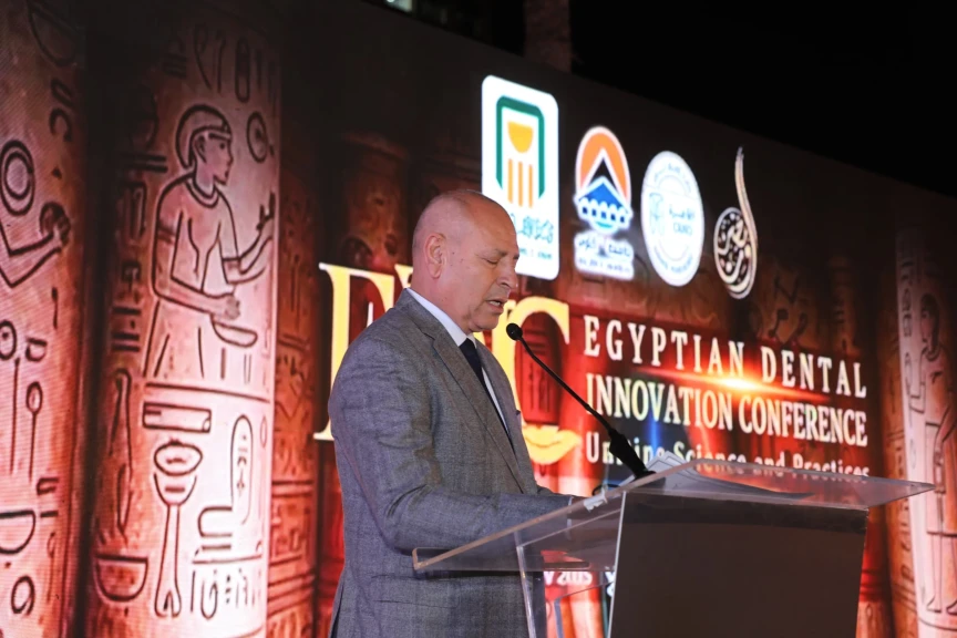 بالصور .. محافظ القاهرة يشهد مؤتمر الإبتكار في طب الأسنان الذي نظمته نقابة أطباء أسنان القاهرة بالتعاون مع جامعة ٦ أكتوبر .
