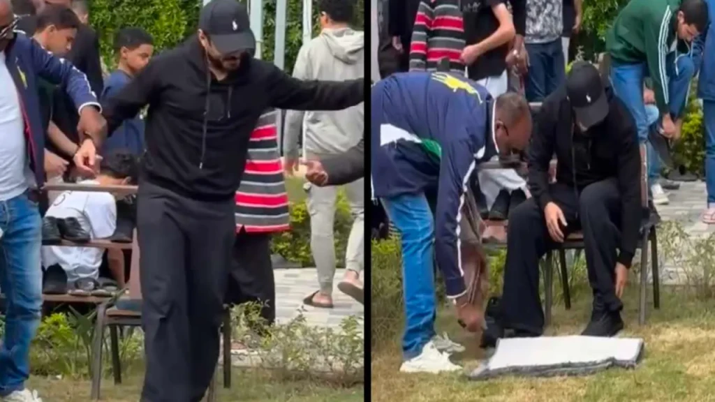 أول ظهور لـ تامر حسني بعد استئصال جزء من الكلى.. فى صلاة الجمعة