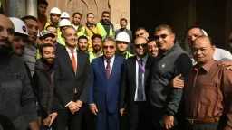 وزير الاتصالات ومحافظ الدقهلية يتفقدان...