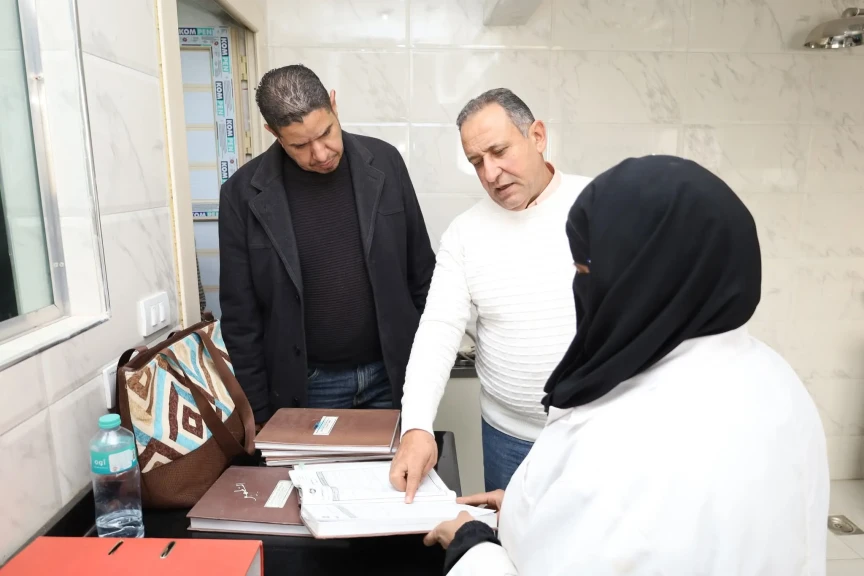 رئيس مياه الشرب بالغربية يتفقد مشروعات خدمية بفرع الشركة بمركز السنطة