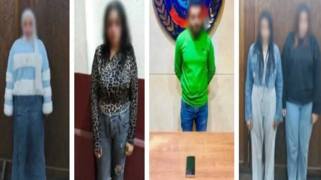 تفاصيل ضبط شخص و4 سيدات يقومون بإستخدام أحد تطبيقات الهواتف المحمولة للإعلان عن ممارسة الأعمال المنافية للآداب والفجور لراغبى المتعة مقابل مبالغ مالية