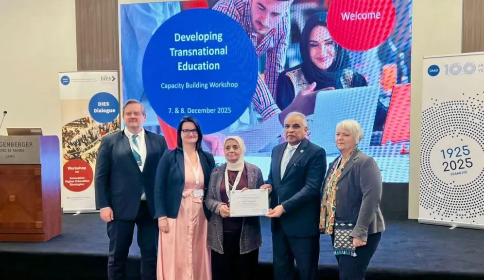 وفد جامعة طنطا يختتم مشاركته في ورشة العمل ”التعليم العابر للحدود”