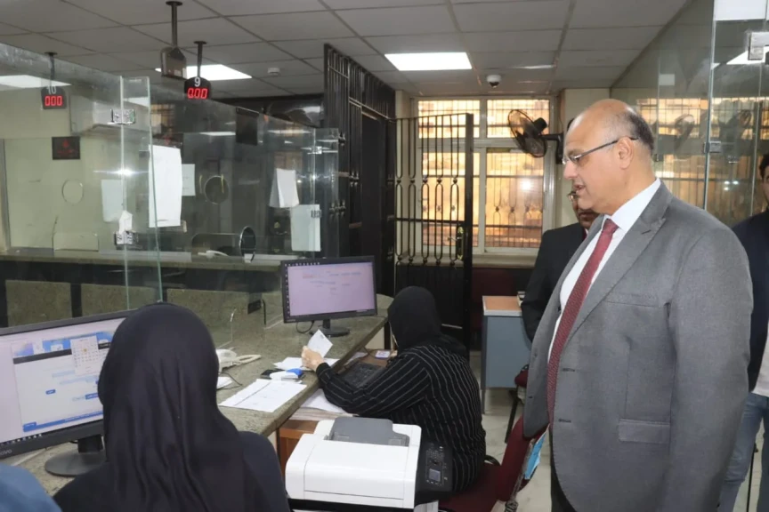 محافظ القليوبية يقوم بجولة مفاجئة لمتابعة سير العمل داخل مجلس ومدينة شبين القناط