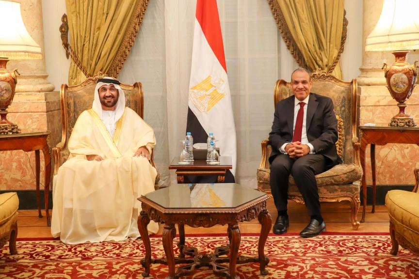 خلال لقائه وزير الخارجية المصري بالقاهرة: ”اليماحي” يثمن جهود الرئيس السيسي في تحقيق الأمن والاستقرار في المنطقة