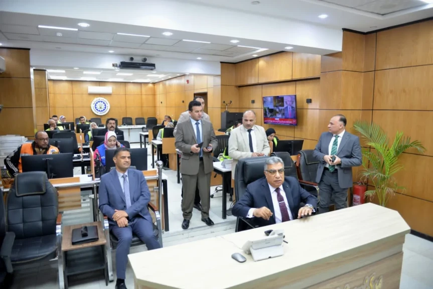 محافظ الدقهلية يتفقد الشبكة الوطنية للطوارئ والسلامة : يؤكد على متابعة أعمال الازالة الفورية لمخالفات البناء