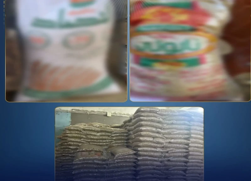 ضبط 53 طن مواد غذائية مجهولة المصدر داخل مصنع غير مرخص بالفيوم