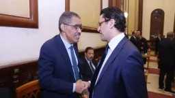 بالصور .. ضياء رشوان والخطيب...